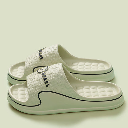 Stepping on excrement feeling sandals and slippers women's summer new home non-slip bathroom home men's eva cool tray factory wholesale cross-border