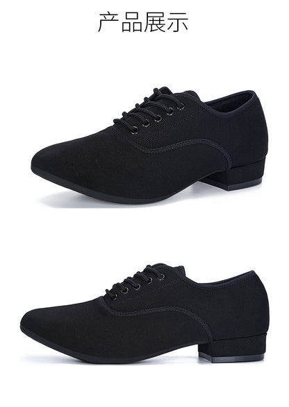 Oxford Cloth Latin Dance Shoes Men's Square Dance Shoes Adult Modern Dance Shoes Soft Bottom Social Dance Shoes Dance Shoes 2025
