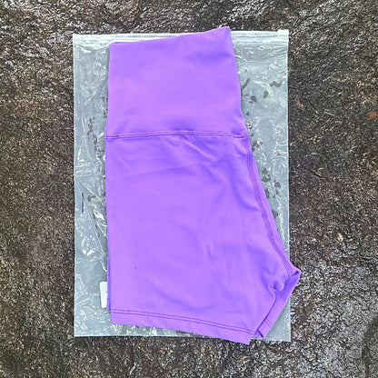 New Nude High-Waist Brushed Shorts Yoga Wear Nylon Shorts Women's Tight Yoga Three-Point Sports Shorts Peach