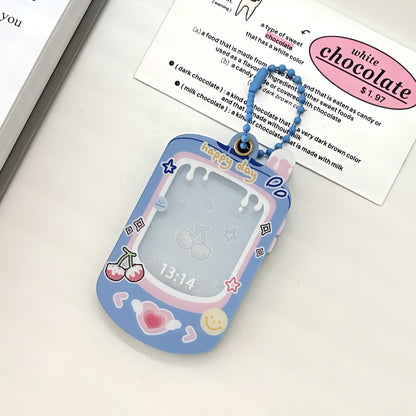 Original cute mobile phone puppy 1 inch ID photo magnetic card set card brick goo card goo plate acrylic hard card set