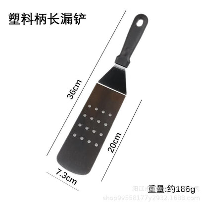 Triangle Stainless Steel Teppanyaki Grilling Shovel Multi-use Steak Hand-held Pancake Shovel Restaurant Teppanyaki Cuisine Gadget