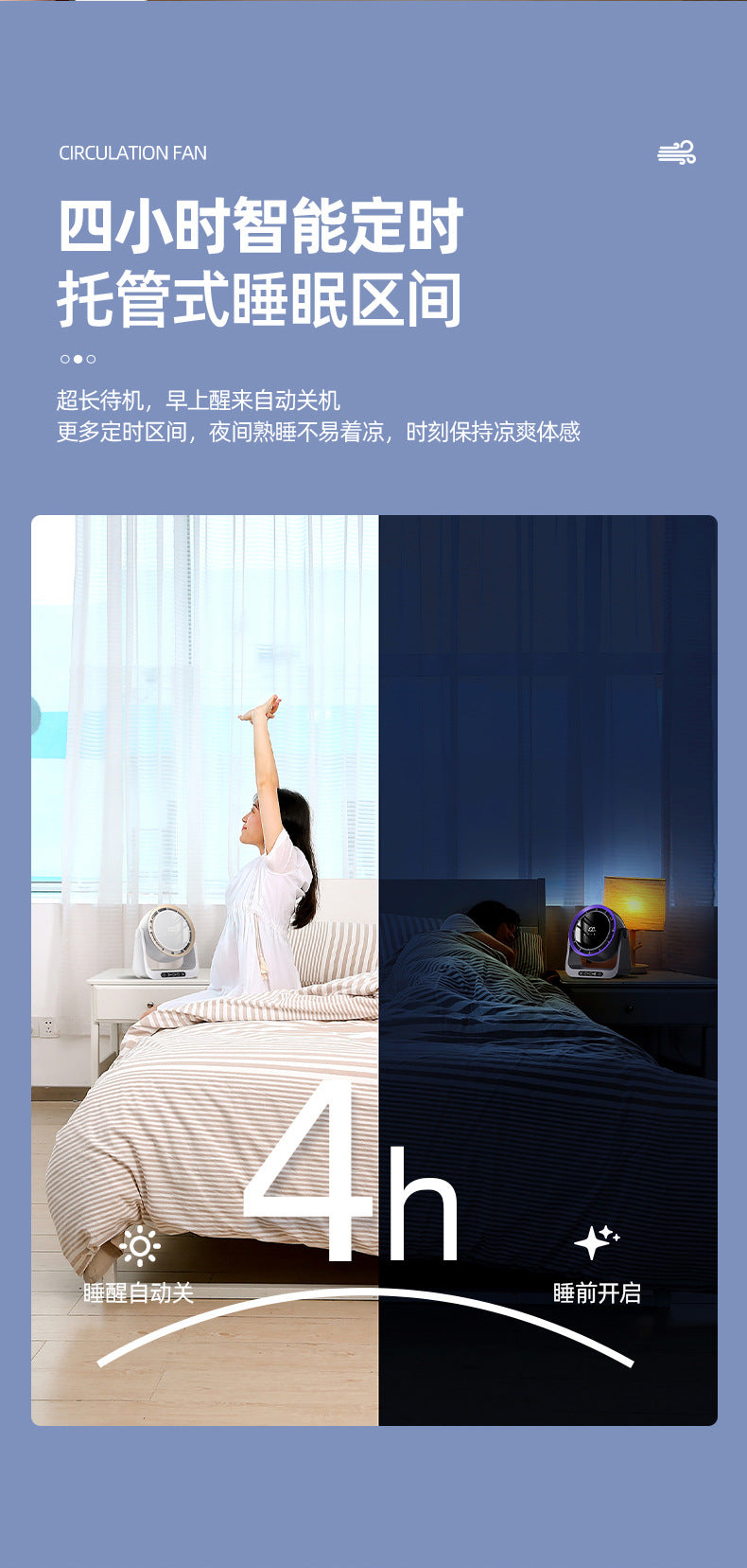 Leafless Desktop Remote Control Fan Desktop Air Circulation Fan Home USB Charging Dormitory Small Turbine Electric Fan