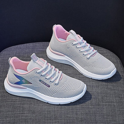 Mesh Shoes Women's Shoes 2023 New Autumn Breathable sneaker Women's Mesh Casual White Shoes Casual Slip-on
