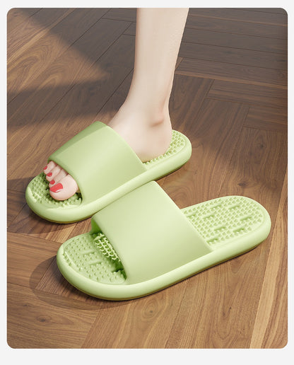 Mute Leakage Slippers Women's Bathroom Bath Non-Slip Home Indoor Toilet Hollow Hole Eva Slippers