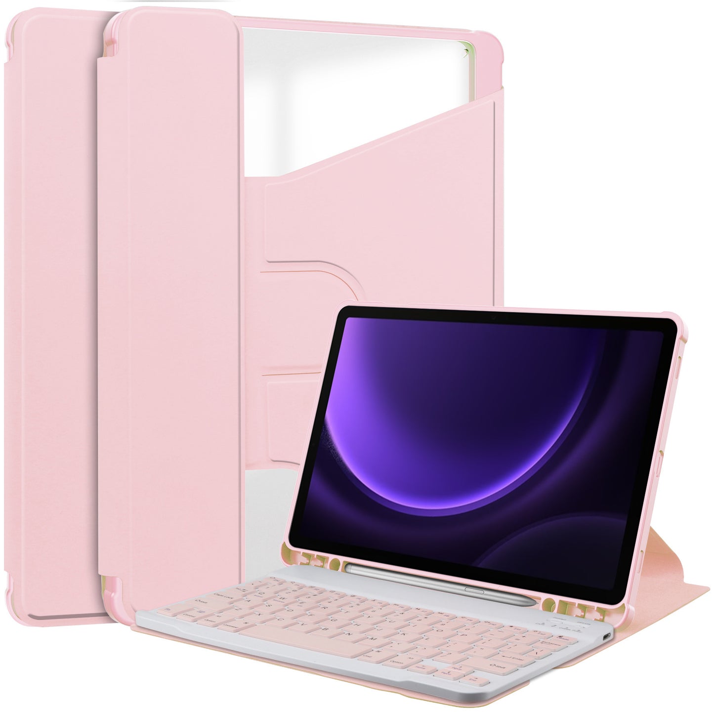 For small new pad2024 11 inch Bluetooth keyboard leather case Lenovo Tab M11 acrylic case with pen slot