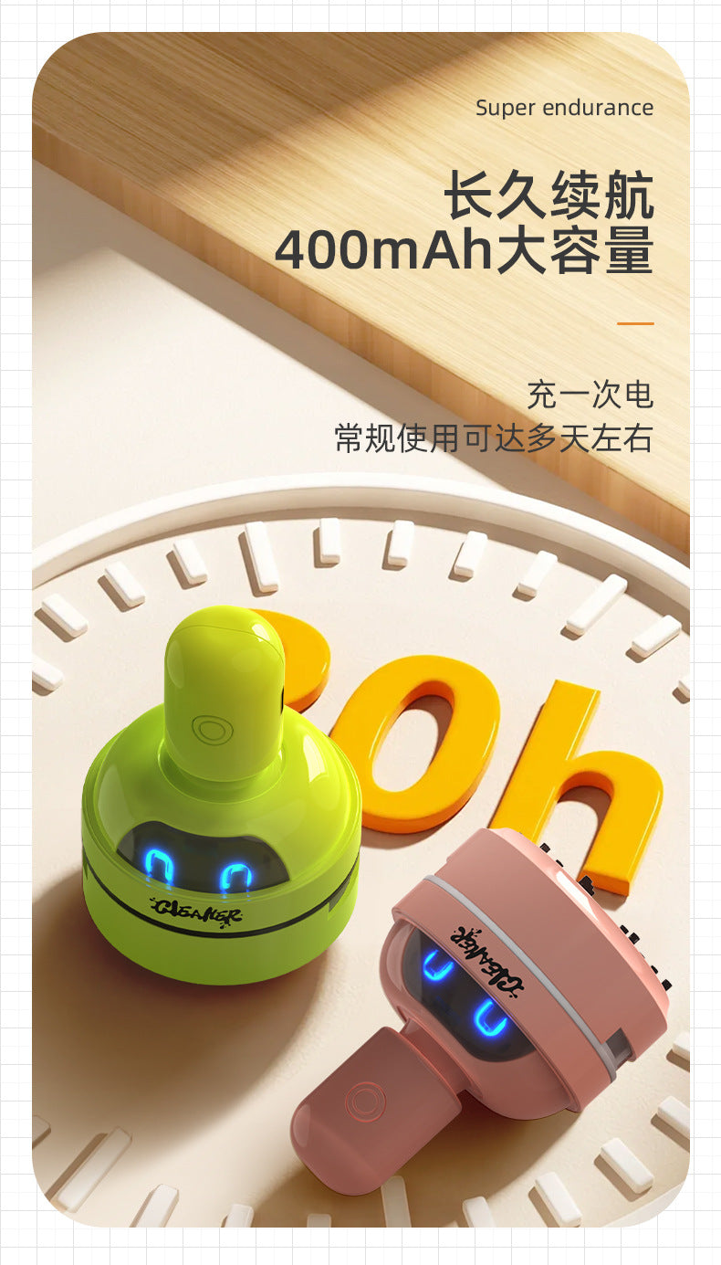 Cross-Border Desktop Vacuum Cleaner Student Mini Handheld Electric Suction Eraser Shavings Children's Cleaning Pencil Shavings Large Suction
