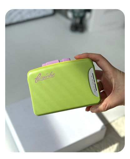 Bayin Box Cross-Border Transparent Retro Tape Player Recorder Walkman Headphone Player Tape Player Radio