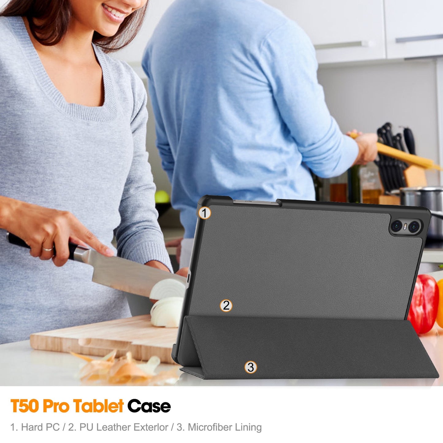 For Teclast T50 Pro Flat Panel Protective Case T50Pro Smart Magnetic Protective Leather Case