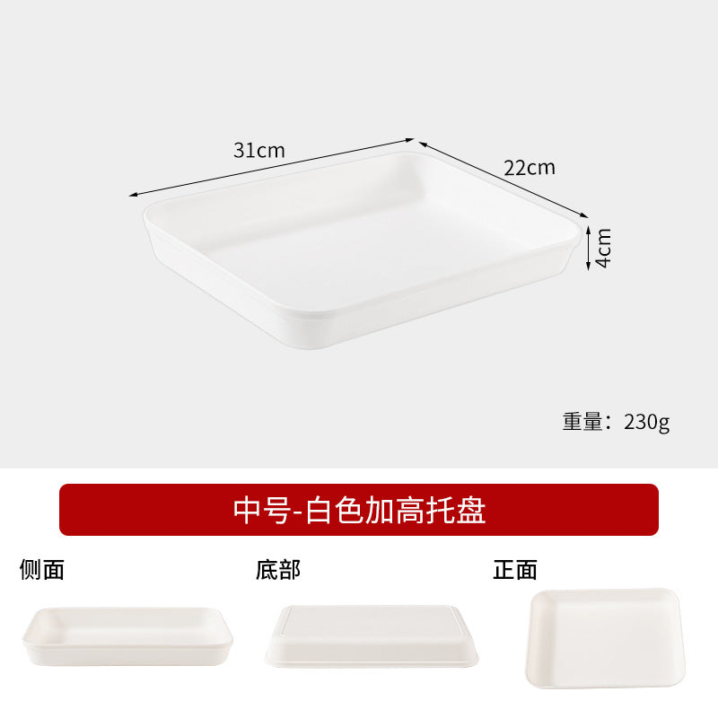 Commercial Deepening Tray Rectangular Kindergarten Plastic Storage Tray for Hot Pot Food Preparation Tray with Marinated Flavor Marinated Dishes Display Tray