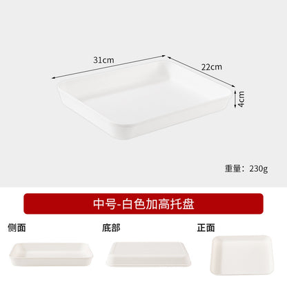 Commercial Deepening Tray Rectangular Kindergarten Plastic Storage Tray for Hot Pot Food Preparation Tray with Marinated Flavor Marinated Dishes Display Tray
