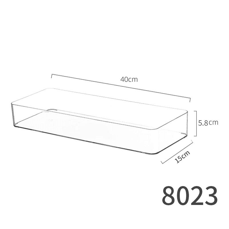Desktop Storage Box Dormitory Cosmetics Transparent Basket Acrylic Drawer Mask Organizer Box Snack Sundry Storage Rack