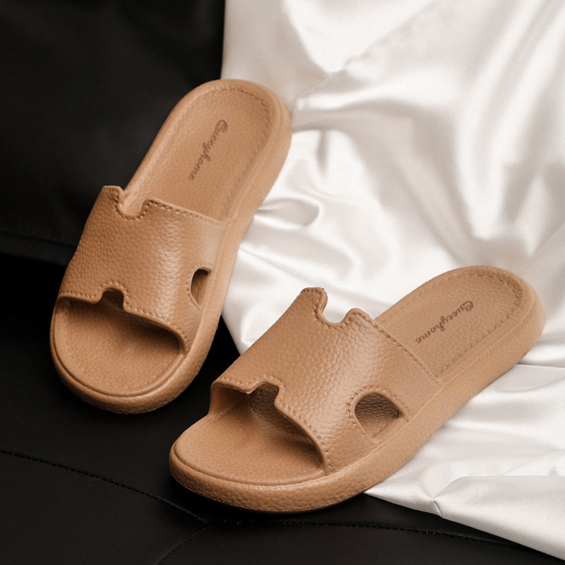 Ins Style Women's 2025 New Popular Slippers Home Internet Celebrity Ladies Sandals Home Indoor Non-Slip Slippers