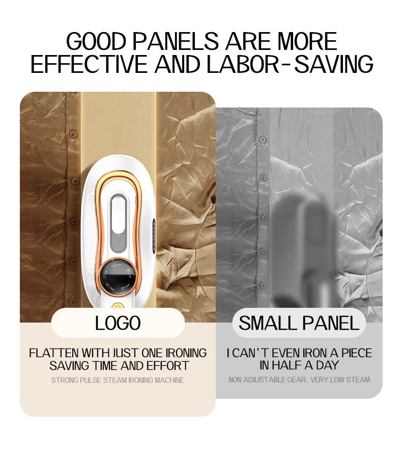 2025 New Ai Smart LED Digital Display Handheld Steam Iron Home Travel Portable Steam Iron 1200W High Power Handheld Hanging Iron