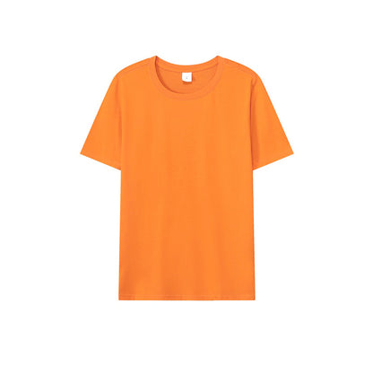 Loose-Fitting | 50-Count Double Yarn T-Shirt Ice Silk Cotton Round Neck Short-Sleeve T-Shirt Moisture-Wicking Business Casual Half-Sleeve for Men