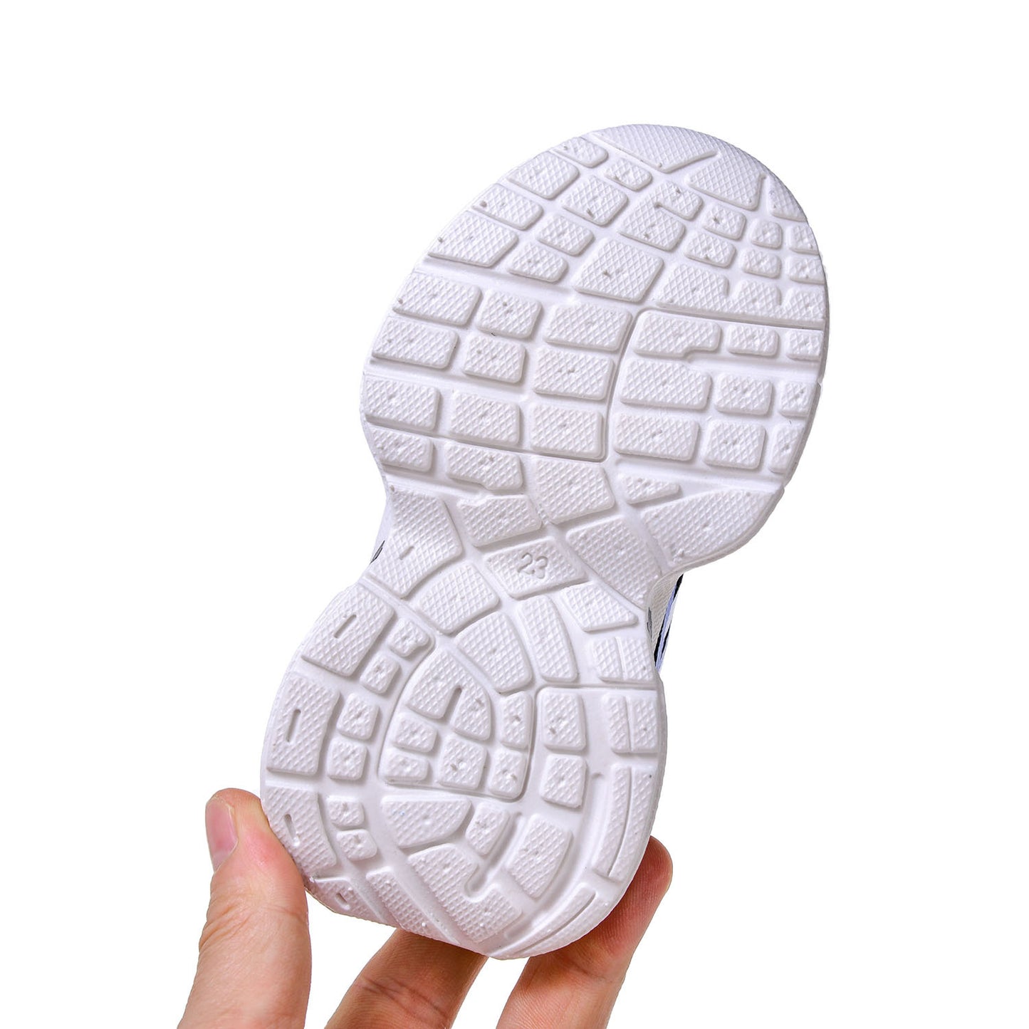 Boys' Breathable Luminous Sports Double Mesh Shoes 2024 Spring and Autumn New Children's Letters Casual LED Lighting Running Shoes