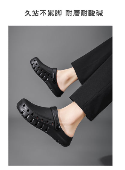 Wholesale Chef Shoes, Non-Slip Kitchen Shoes, Work Shoes, Oil-Proof, Waterproof, Wear-Resistant Safety Shoes, Protective Shoes, Toe-Toe Labor Protection Shoes