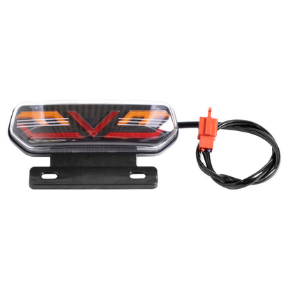 Factory wholesale electric car motorcycle tail light assembly 12V with bracket LED horse racing three-in-one driving tail light