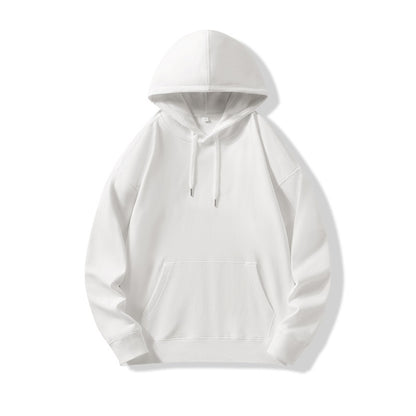 Hooded Sweater | Non-Deformable Pure Cotton Sweater Xinjiang Cotton Shoulder Pullover Autumn and Winter Solid Color ins Street Tide Hoodie