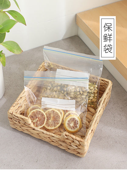 Double-gluten Fresh-keeping Bag Food Sealed Bag Vegetable and Fruit Refrigerated Storage Bag Food Classification Sealed Refrigerator Fresh-keeping Bag