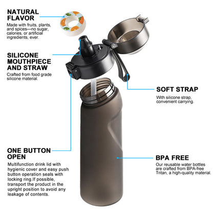 Cross-Border Popular Drinking Water Artifact 0 Sugar 0 Calorie Extract Fruity Flavor Ring Cup with Hand Rope Portable Outdoor Sports Water Cup