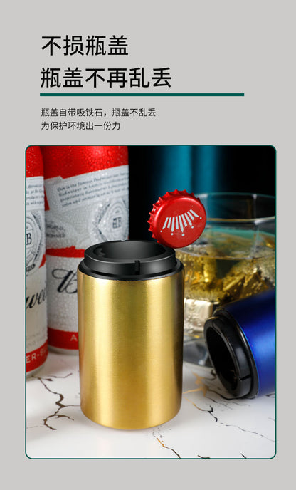 Stainless Steel Automatic Beer Bottle Opener Metal High-End Traceless Press Wine Opener Creative Automatic Bottle Opener Manufacturer
