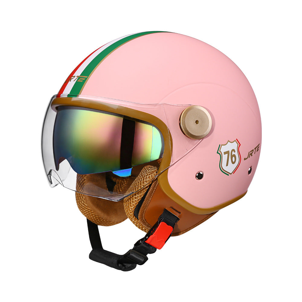 3c certified motorcycle helmet electric car helmet Harley universal battery car Four Seasons universal personality half helmet