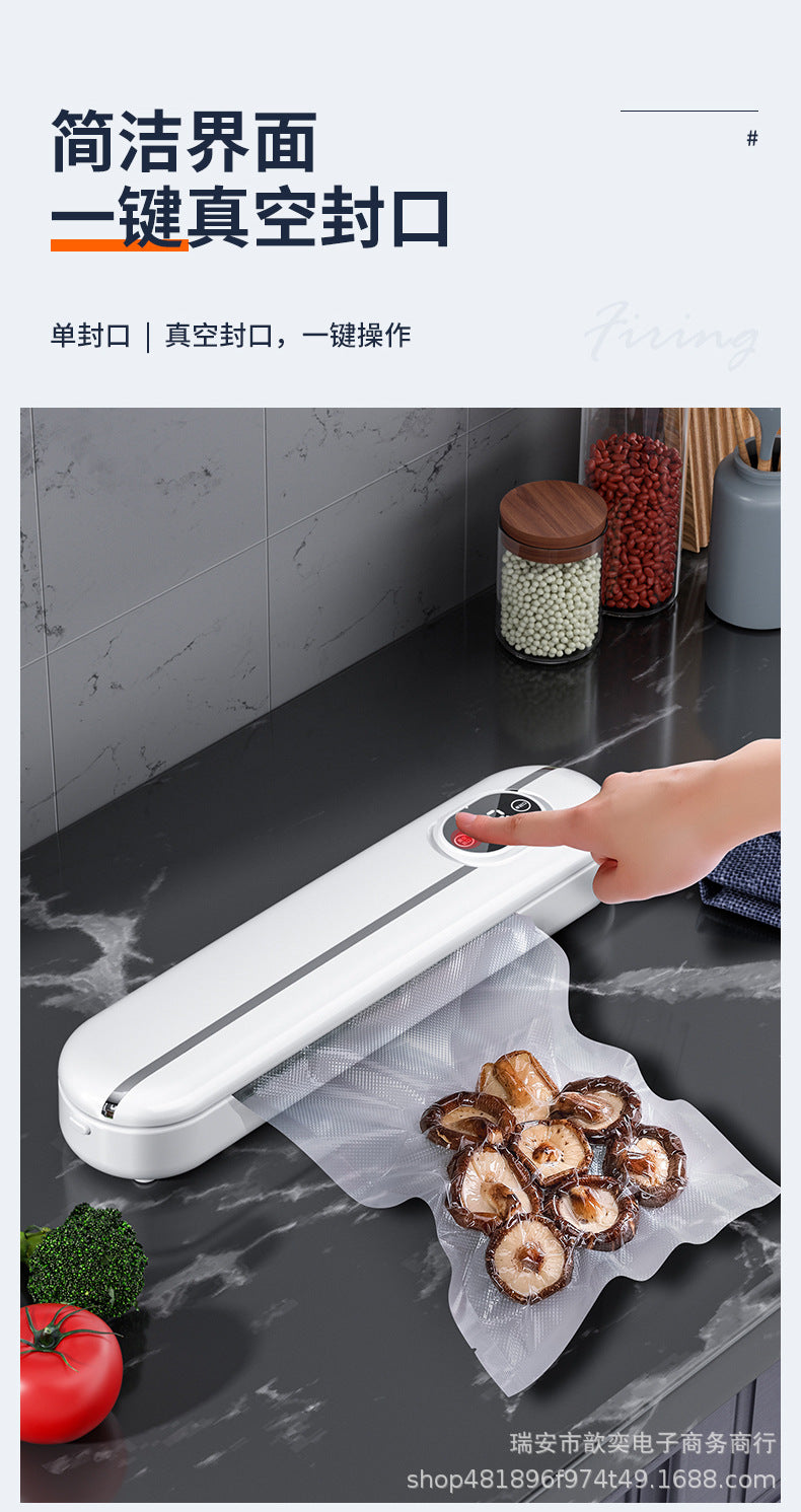 Cross-border vacuum packaging machine household automatic vacuum sealing machine small mini plastic sealing machine portable kitchen fresh-keeping Machine