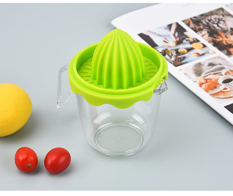 Multifunctional Lemon Manual Juicer with Measuring Cup Easy to Clean Orange Fruit Juicer Juicer Lemon Press