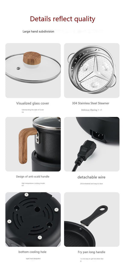 Cross-border 110V/220V English packaging household full-automatic multifunctional split 1.8-liter electric cooking pot European, British and American regulations