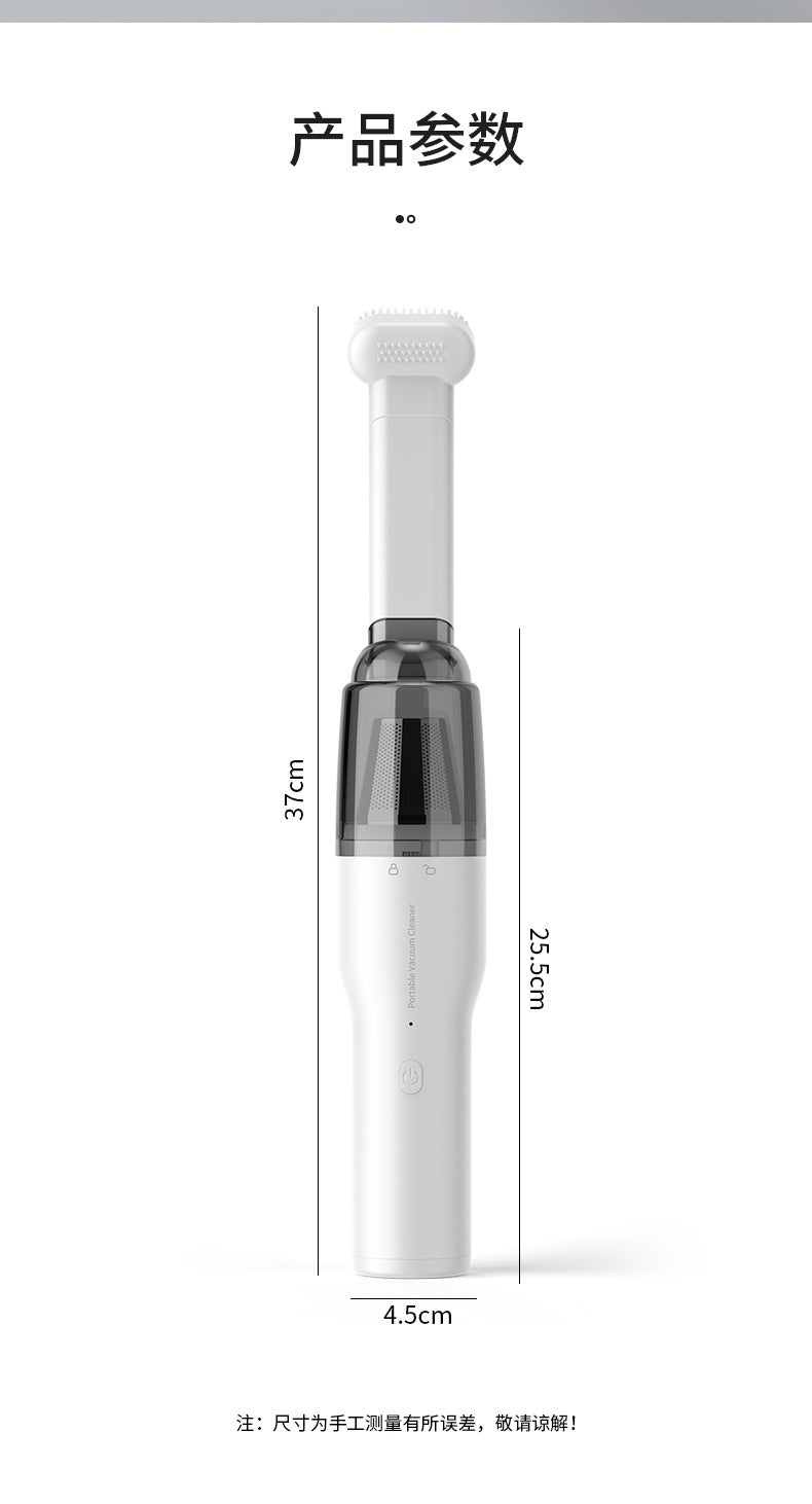 Car Vacuum Cleaner, Portable Air Blowing and Vacuuming, Dual-Use for Car and Home, Wireless Charging, Handheld, High Suction Power