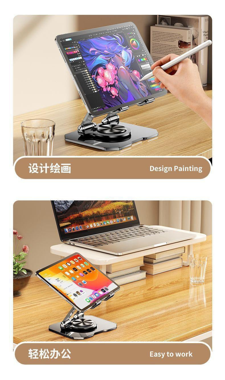 All-Metal Rotating Tablet Stand for Ipad, Tablet Computer Support Stand, Mobile Phone Office Stand, Dedicated for Gaming and Playing Games Like Pubg