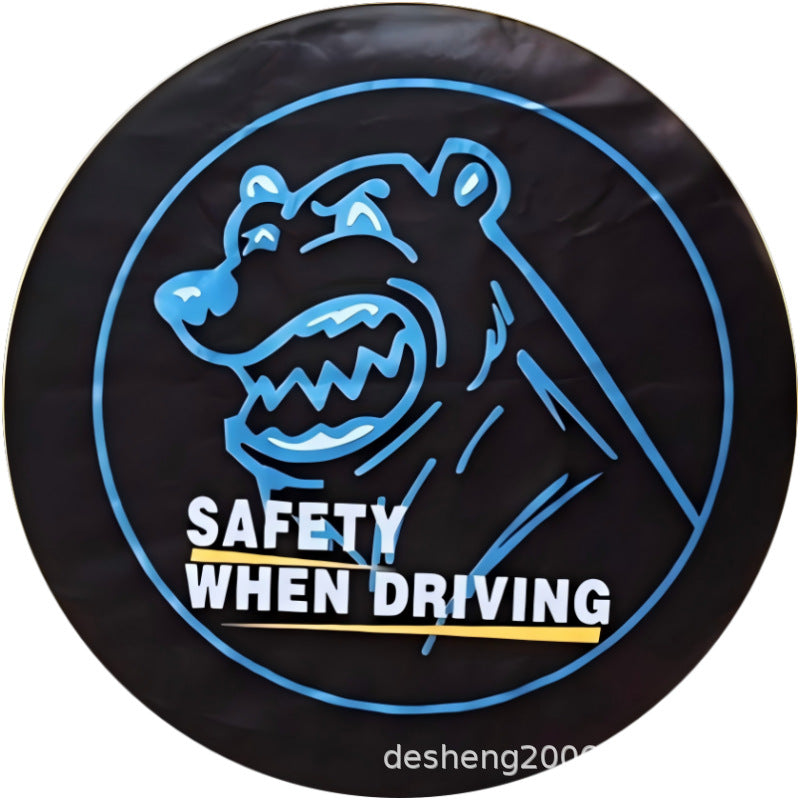 Source factory car tire protective cover tire cover spare tire cover protective cover thickened tire cover all black tire cover