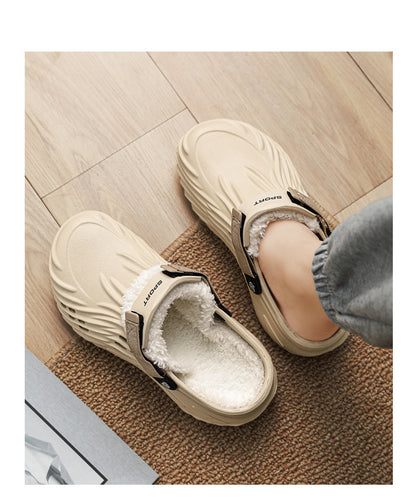 Cotton Slippers for Home, High-End Outer Wear, 2025 Winter New Cross-Border Cotton Shoes Manufacturer Wholesale Cotton Tow