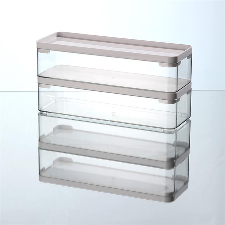 Desktop Storage Box Dormitory Cosmetics Transparent Basket Acrylic Drawer Mask Organizer Box Snack Sundry Storage Rack