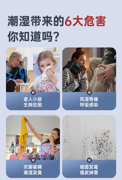 Factory Direct Dehumidifier for Home Bedroom, Small Silent Dehumidifier for Humid Weather, Air Purification, Dehumidification, and Moisture Absorption