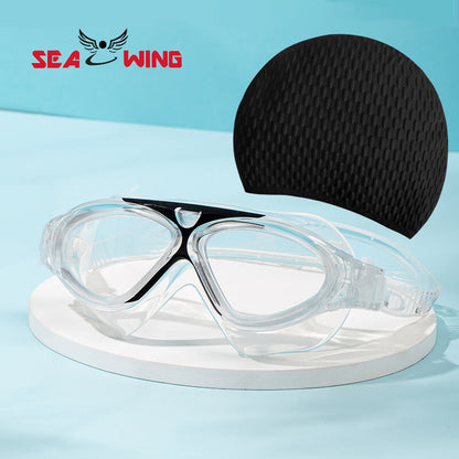 Large-Frame Swimming Goggles Liquid Silicone New Waterproof Diving Outdoor Sports Equipment Glasses Diving Goggles Wholesale