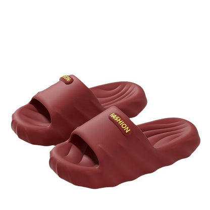 Women's Summer New Style Slippers for Couples, Thick-Soled Indoor Bathroom Anti-Slip and Odor-Resistant Slippers for Men to Wear Outside