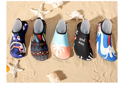 Cross-border new beach shoes quick-drying non-slip soft bottom outdoor wading shoes indoor fitness floor socks yoga shoes