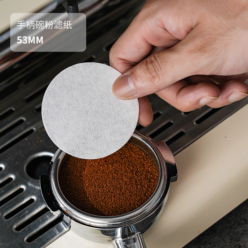 Round Italian Coffee Extraction Filter Paper Storage Sabri Wood Solid Wood Storage Base 58/53/51mm Universal