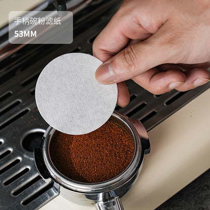 Round Italian Coffee Extraction Filter Paper Storage Sabri Wood Solid Wood Storage Base 58/53/51mm Universal