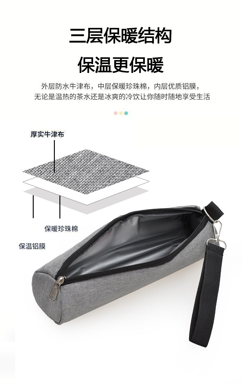 Cross-border Heat Preservation Cold Portable Drink Water Cup Coke Canned Beer Zipper Box Hand Storage Bag