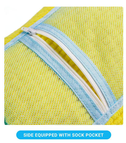 New Amazon Shoe Washing Bag with Lock, Single-Sided Mesh Chain for Laundry, Thickened Lazy Shoe Washing Bag, Machine Washable