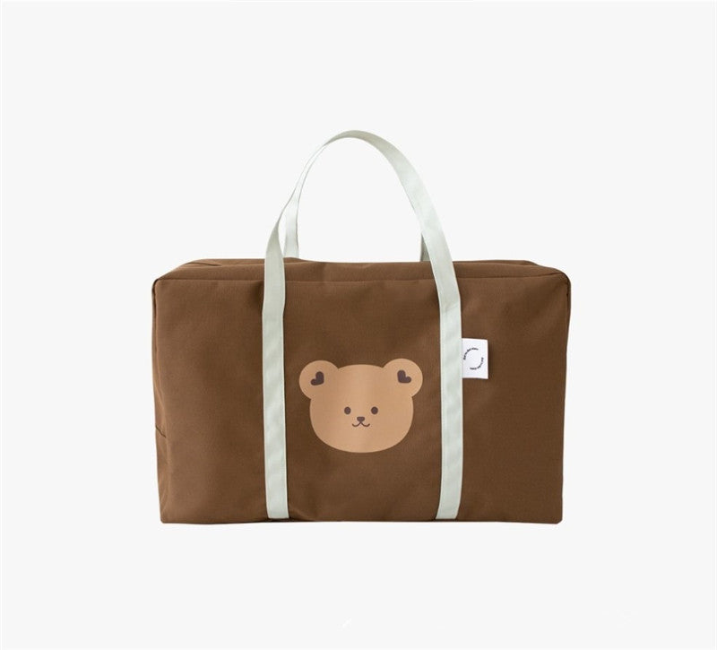 Ins Animal Head Kindergarten Bedding Storage Bag Organizer Bag Large Capacity Packing Bag Portable Travel Storage