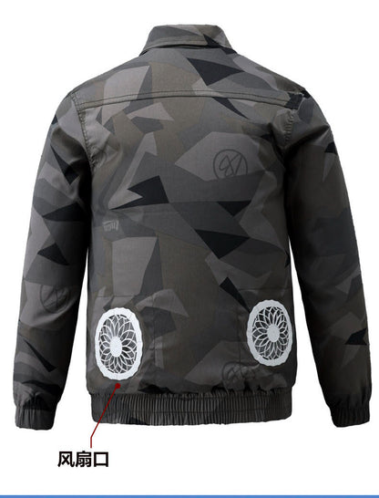 Summer Cooling Air-Conditioned Clothing for Men, Refrigeration Clothing with Fan, Welding Site Heatstroke Prevention Labor Protection Work Clothes
