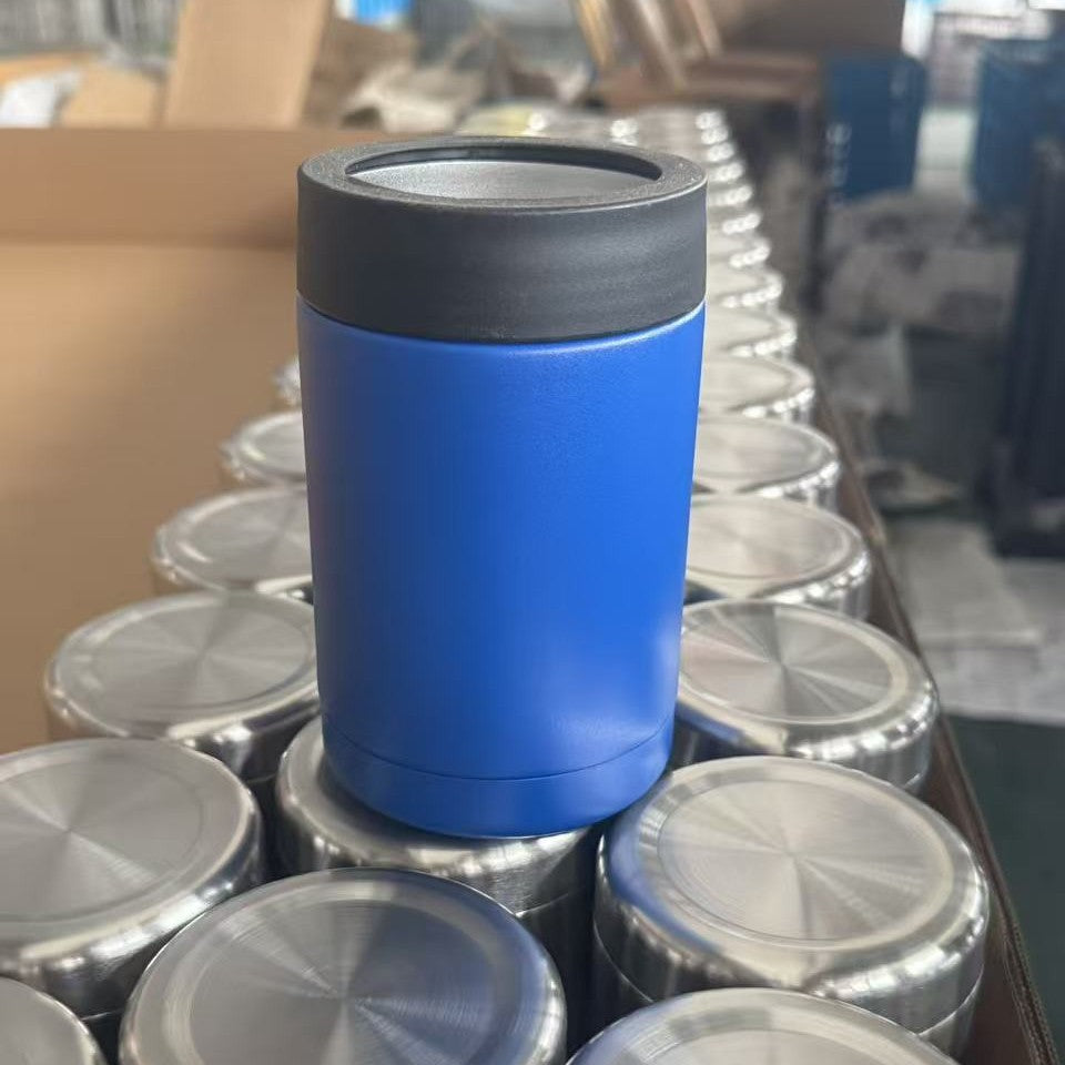 Cross-Border 12oz Double-Layer Vacuum Cold Storage Tank 304 Stainless Steel Beer Tank Outdoor Portable Car-Mounted Coke Tank Wholesale