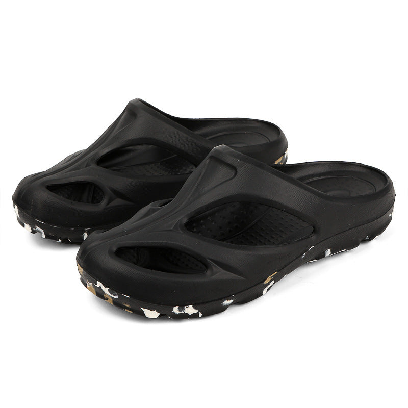 Cross-Border Outdoor Thick-Soled Sandals, Hollow Eva Shaped Water Sandals, Non-Slip Clogs, Men's and Women's Beach Sandals, Slippers