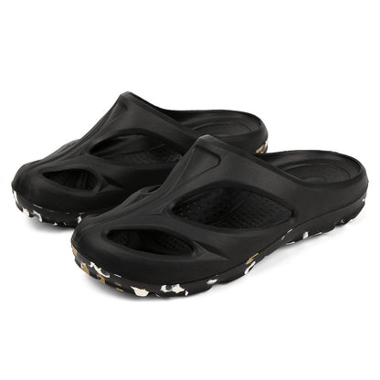Cross-Border Outdoor Thick-Soled Sandals, Hollow Eva Shaped Water Sandals, Non-Slip Clogs, Men's and Women's Beach Sandals, Slippers