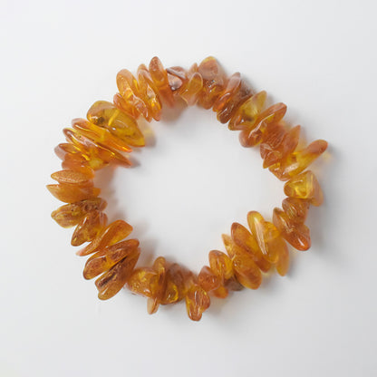 Natural Non-Optimized Baltic Amber Bracelet Bracelet Gold Po Raw Mine All-Match Accompaniment Accessories for Men and Women