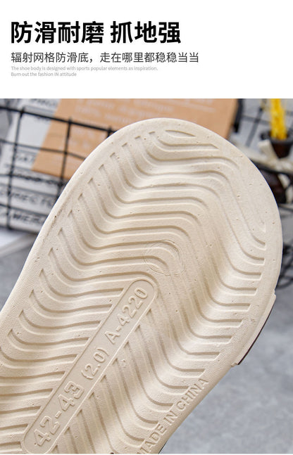 Men's Slippers Summer New Thick Bottom Non-Slip Home Indoor Couple Household Sandals and Slippers Men's Summer Outfit