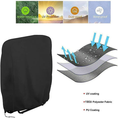 210D Folding Recliner Cover Balcony Garden Courtyard Anti-Blow Dustproof Cover Protective Cover Windproof and Uv Resistant